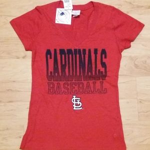 New! St. Louis Cardinals V-Neck Tee